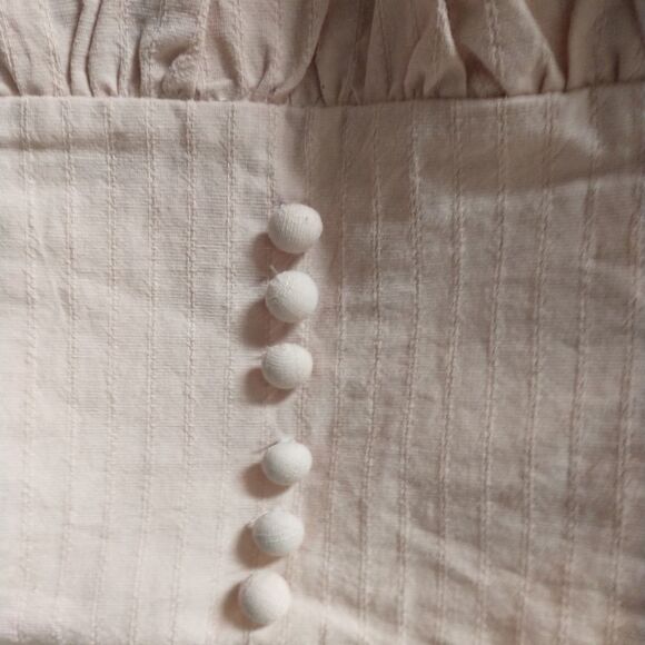 City Sleek Bridgerton-inspired Blush Pink Off The Shoulder Crop Top, size Large - Picture 7 of 10